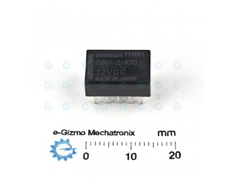 Omron G6H-2-100 Ultra Sensitive Compact DPDT Relay 12V DIP