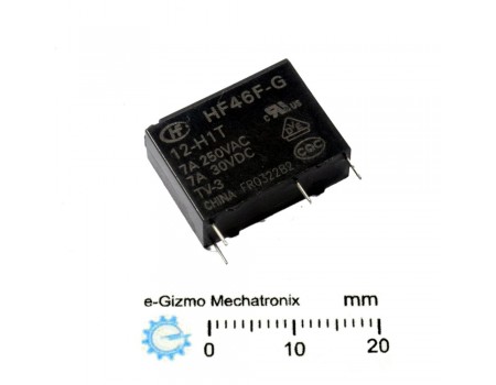 HengFu HF46F-G/12-H1T SPST 12V 7A TV-3 Rated Relay