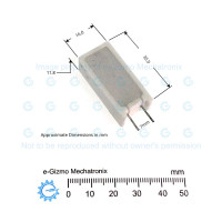 680R 10W Ceramic Cement Radial Lead Resistor