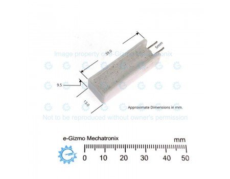 680R 7W Ceramic Cement Radial Lead Resistor