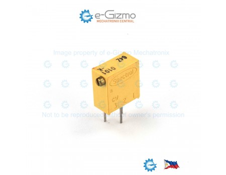 Spectrol 200K Precision Trimmer - 3/8” square, multiturn 64Z 204