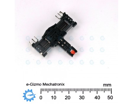 Alps Single Slide Potentiometer 100KB x1 Open Frame Center Detent LED Knob