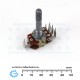 50KB x2 Dual Potentiometer with Center Tap and Indents