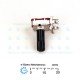 B5K Potentiometer PC Mount Side Facing