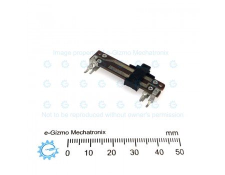 Dual Slide Potentiometer 100KB Open Frame 40mm
