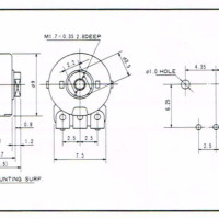 Noble Potentiometer Trimmer 50KA d9mm V09L Series