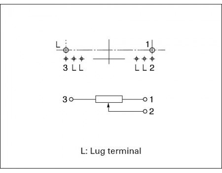 Single Slide Potentiometer Fader 250K B4 taper x1 Open Frame Center Detent