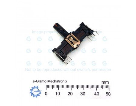 Single Slide Potentiometer Fader 250K B4 taper x1 Open Frame Center Detent