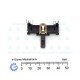 Single Slide Potentiometer Fader 250K B4 taper x1 Open Frame Center Detent