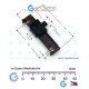 Single Slide Potentiometer fader 50KB x1 Open Frame 46mm