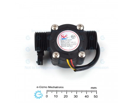 YF-S201 Flowmeter 1-30L/min Liquid Flow Sensor