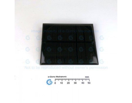 Solar Panel 6V (7.2V) 1W 80x90 Epoxy Coated