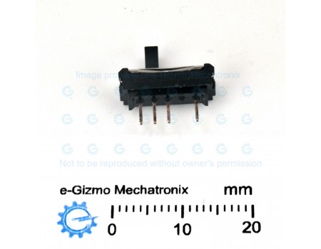 Hosiden 1P3T Miniature Slide Switch 3-position HSW1025-01-410
