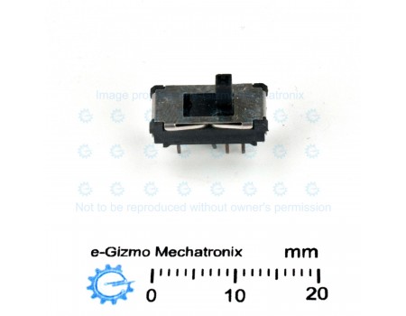Hosiden 2P3T Miniature Slide Switch 3-position HSW1031-01-410