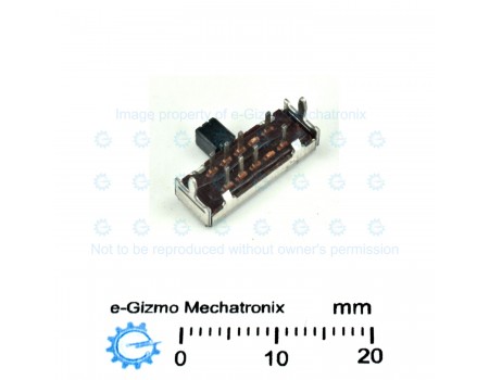 Hosiden 2P3T Miniature Slide Switch SPST Low Profile HSW1051-01-210