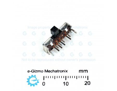 Hosiden 2P3T Miniature Slide Switch SPST Low Profile HSW1051-01-210