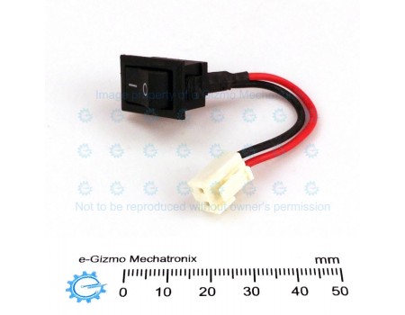 Rocker Switch 6A 250VAC SPST with Molex Termination KCD-117