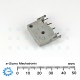 Voltage Selector Switch 2 position PCB Solderable 1P2T