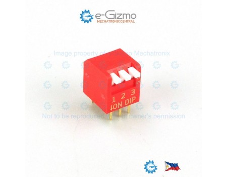 Diptronics 3-way Piano Type DIP Switch