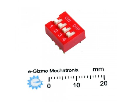 DIP Switch 4-Pole 8-Pins