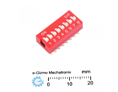 Dip Switch 8 poles