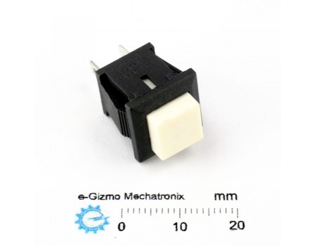 DS-430 SPST Pushbutton Switch White Normally Open