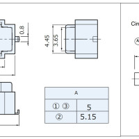 SMK Long Stroke SMD Push Switch Long Life JPM1040-4412E