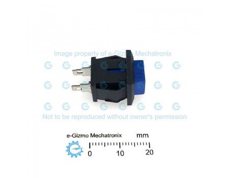 DS-430 SPST Pushbutton Switch Blue Normally Open