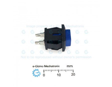 DS-430 SPST Pushbutton Switch Blue Normally Open