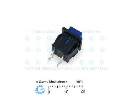 DS-430 SPST Pushbutton Switch Blue Normally Open