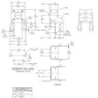 Tyco Tact Tactile Switch Right Angle SPST 6x6mm 1825027-8 FSMRAJ 6 x 6 Series