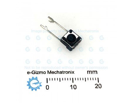 Tact Tactile Switch SPST 6x6mm Right Angle 2 Pins