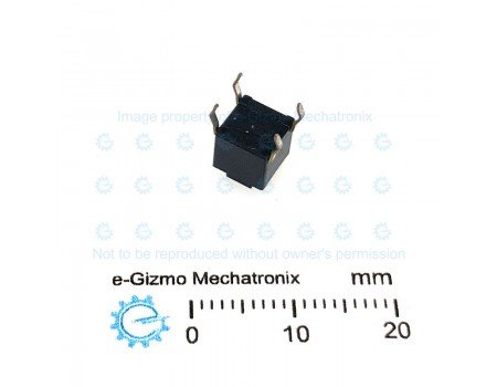 Alps Tact Tactile Switch SPST 6x6mm 5mA Snap In Carbon Contact