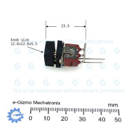 8121 SPDT Push Button Switch with LED Indicator PC Mount