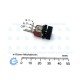 8121 SPDT Push Button Switch with LED Indicator PC Mount