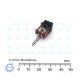 8121 SPDT Push Button Switch with LED Indicator PC Mount