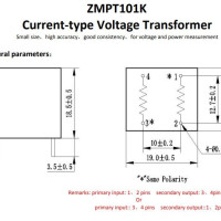 ZMPT101K 2mA/2mA Voltage Transformer 0-1000VAC Isolated UL approved