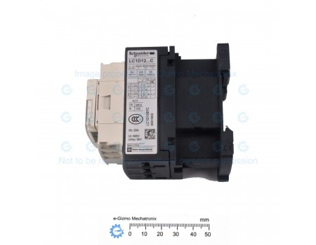 Schneider 5.5kW 24VAC coil 3-poles Contactor with Auxi Contacts LC1D12B7C [USED]