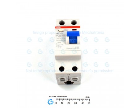 ABB 2-pole 25A Residual Current RCCB ELB GFI Circuit Breaker F202 [Surplus]