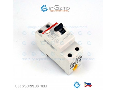 ABB 2-pole 25A Residual Current RCCB ELB GFI Circuit Breaker FH202 [Surplus]