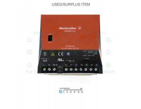Weidmuller 110V-220VAC 24V 10A Industrial Power Supply UL [Surplus]